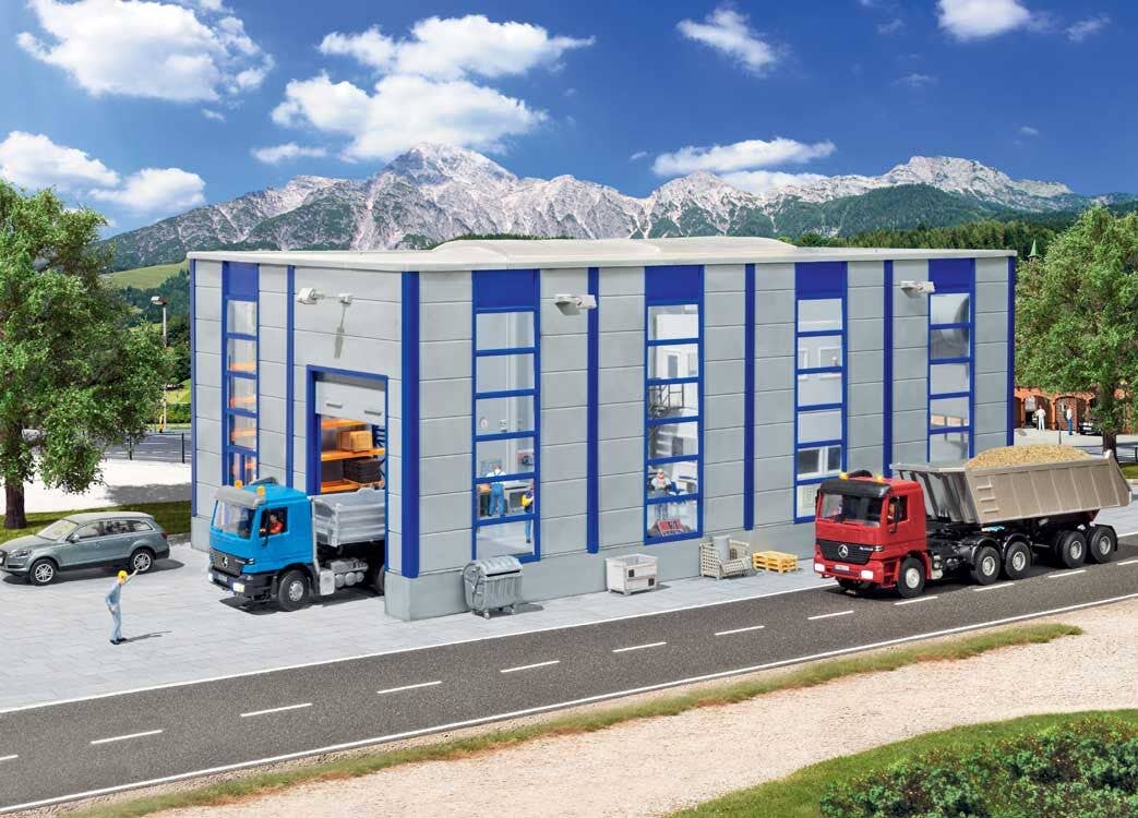 PREORDER Kibri HO 39254 Modern Truck Repair Garage Hall Kit