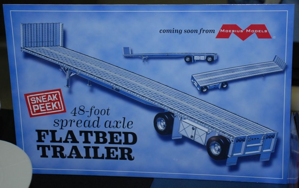 Moebius 1304 1/25 48'FLATBED TRAILER