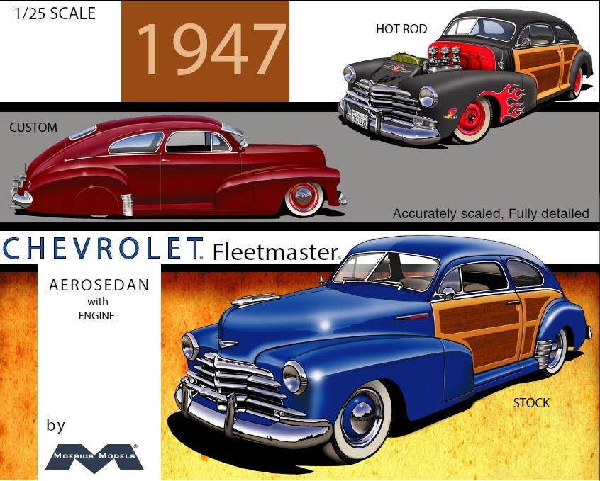 Moebius 2301 1:25 '47 Chevy Fleetmaster Aerosedan