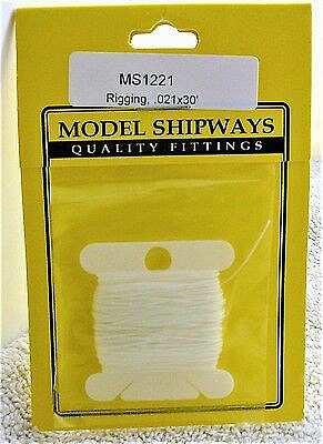 Model Shipways 1221 10yds X .021 White Rigging
