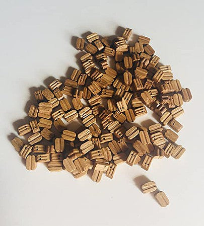 Model Shipways 311 7mm Double Blocks Walnut 7mm 30pcs