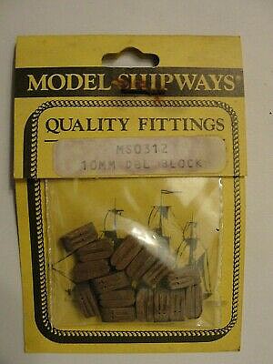 Model Shipways 312 Double Blocks Walnut 10mm