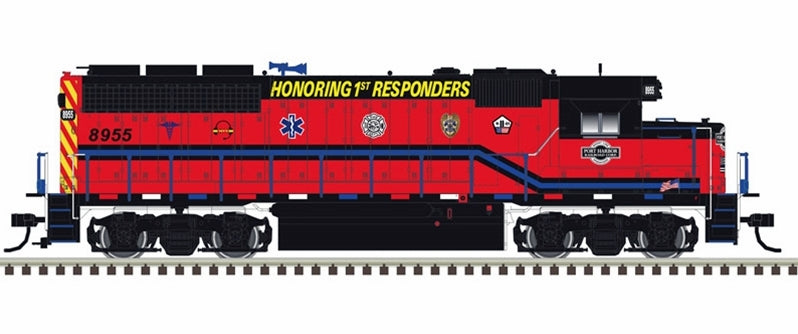 Atlas Master Line N 40005286 Gold Series GP40 with Ditch Lights, Port Harbor "1st Responders" #8955