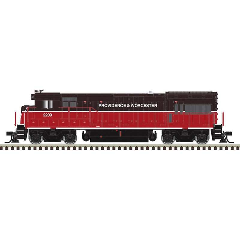 PREORDER Atlas Master Line N 40006205 Gold Series GE U23B Diesel Locomotive with Lights, Providence & Worcester #2209 (DCC & Sound Equipped)