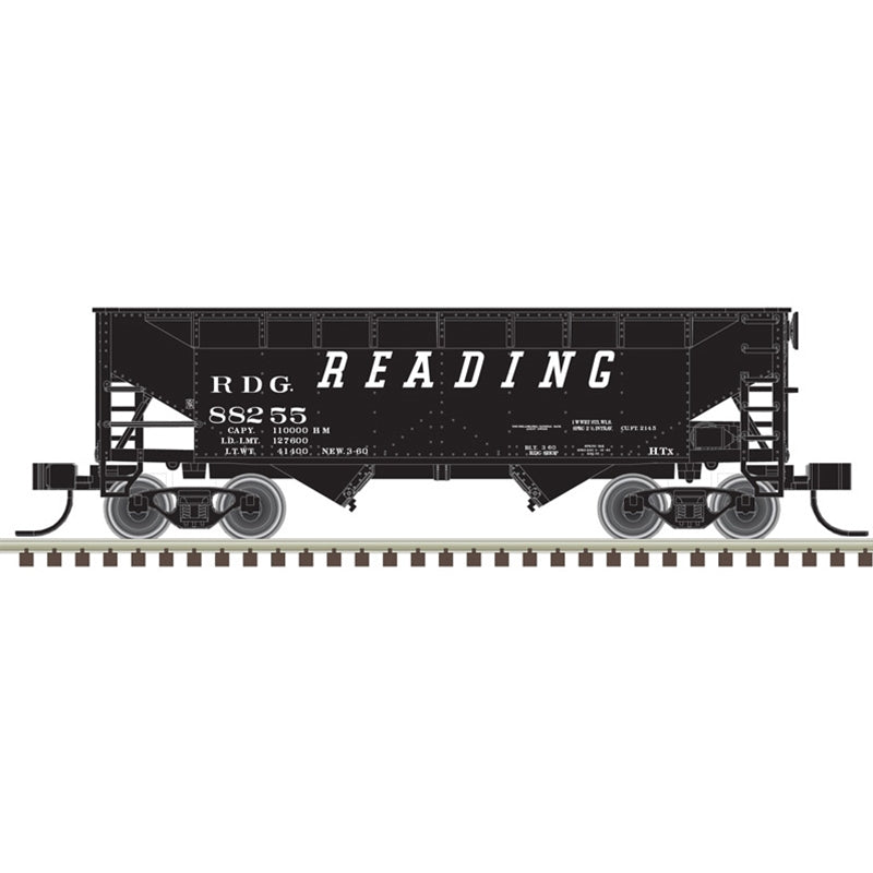 Atlas 50006131  2 Bay Offset Hopper Reading 88203 (Black/White), N Scale