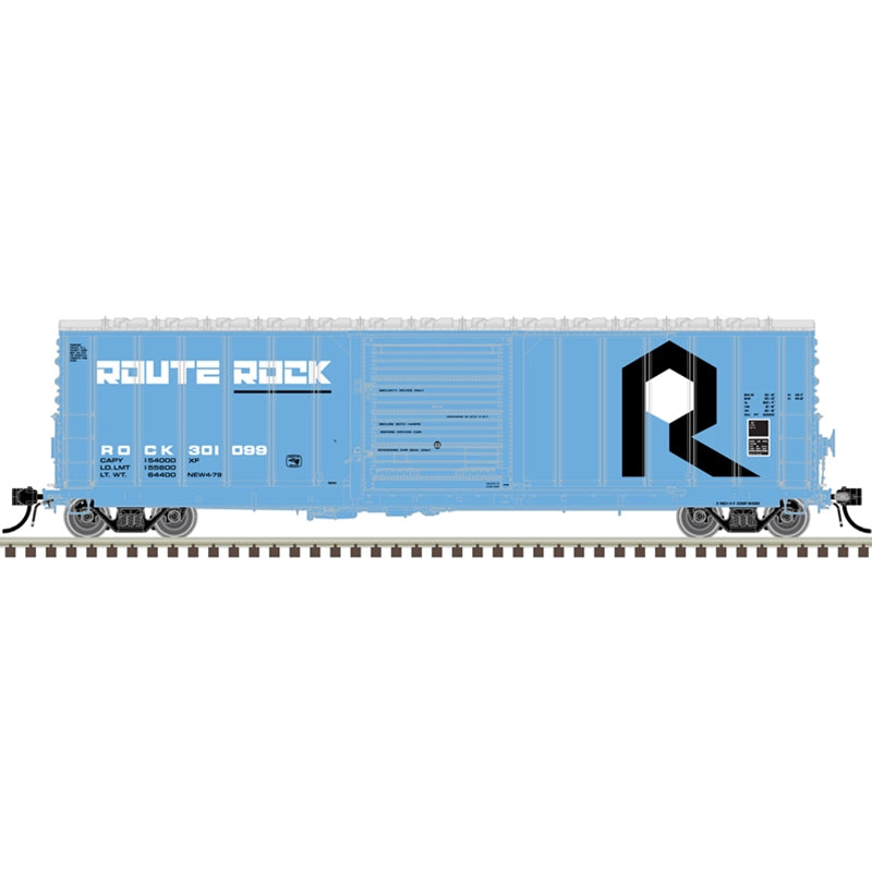 PREORDER Atlas Master Line N 50007142 CNCF 5000 50' Boxcar, Rock Island #301072 | 31.46