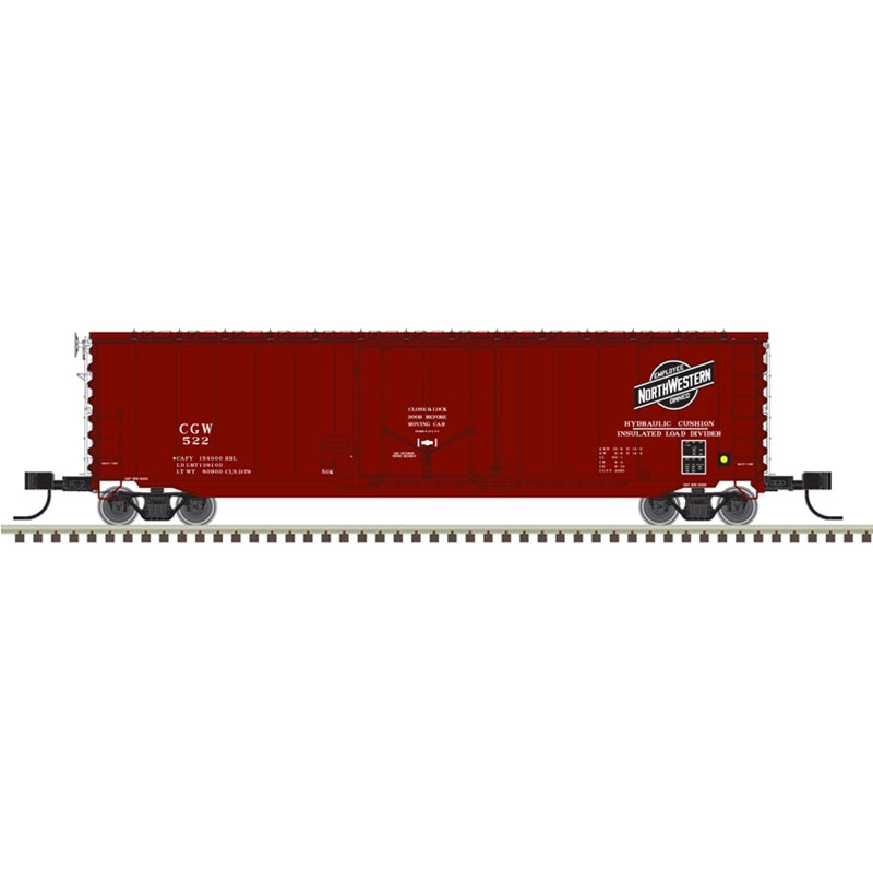 PREORDER Atlas Master Line N 50007148 50' General American RBL Plug-Door Boxcar, Chicago & North Western CGW #522 | 37.76