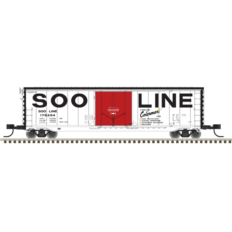 PREORDER Atlas Master Line N 50007160 50' General American RBL Plug-Door Boxcar, Soo Line #178266 | 37.76