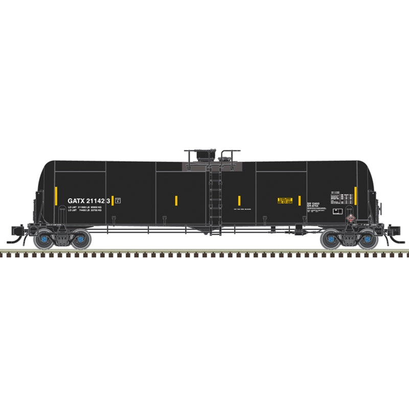 PREORDER Atlas Master Line N 50007266 TrinityRail 31,000-Gallon Crude Oil Tank Car, GATX #211448 | 44.96