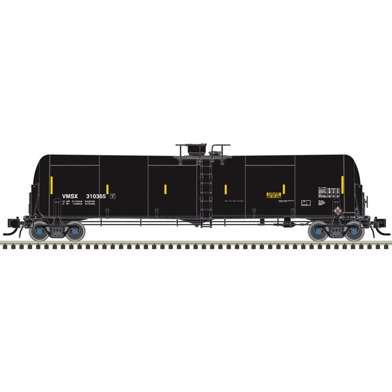PREORDER Atlas Master Line N 50007278 TrinityRail 31,000-Gallon Crude Oil Tank Car, Valero Energy VMSX #310420/310962/310997/311152/311235/311302 (6-Pack) | 269.96