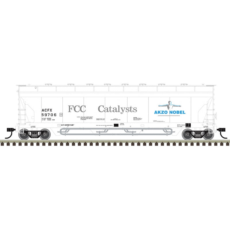 PREORDER Atlas Master Line N 50007333 ACF Center Flow Pressureaide Covered Hopper, American Industrial Transport Akzo Nobel #59706
