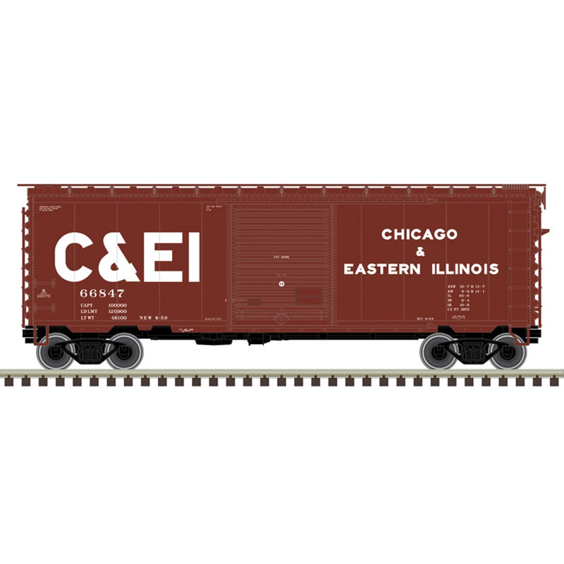PREORDER Atlas Master Line N 50007352 40' PS-1 Boxcar, Chicago & Eastern Illinois #66847