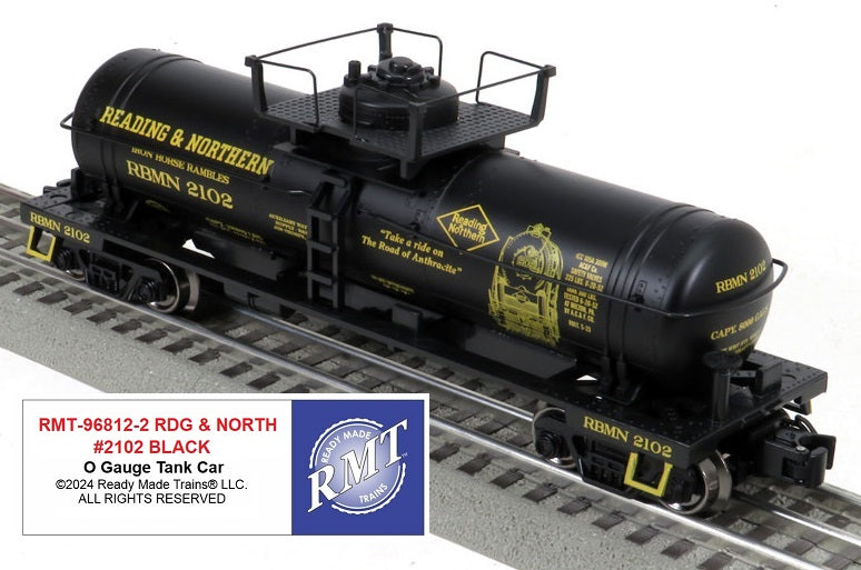 Ready Made Trains O 968122 Single Dome Tank Car, Reading & Northern