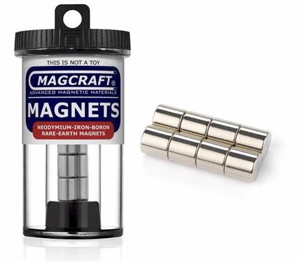 3/8" x 3/8" Rod Magnets, 8-count