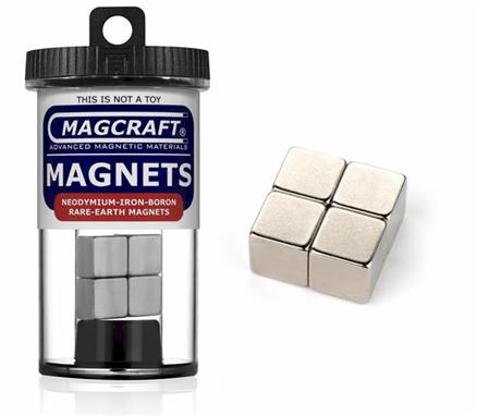 1/2" Cube Magnets, 4-count