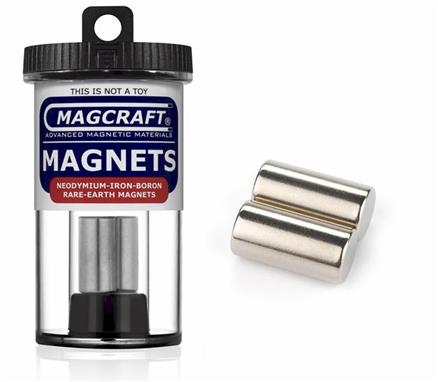 1/2" x 1" Rod Magnets, 2-count