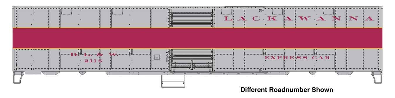 PREORDER Walthers Proto HO 920-10810 NYC-Style Express Boxcar Troop Sleeper Conversion, Delaware Lackawanna & Western #2118
