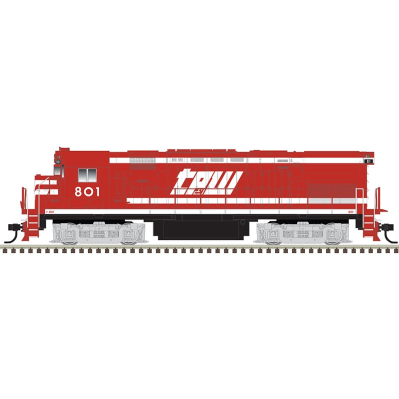 PREORDER Atlas O 30138458 Alco C424 Locomotive 3-Rail, Proto-Sound 3.0 and DCS, Premier, Toledo, Peoria & Western #801 (DCC and Sound Equipped)