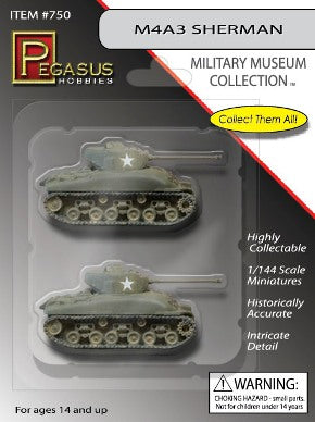 Pegasus Hobbies 750 M4A3 Sherman (2) 1:144