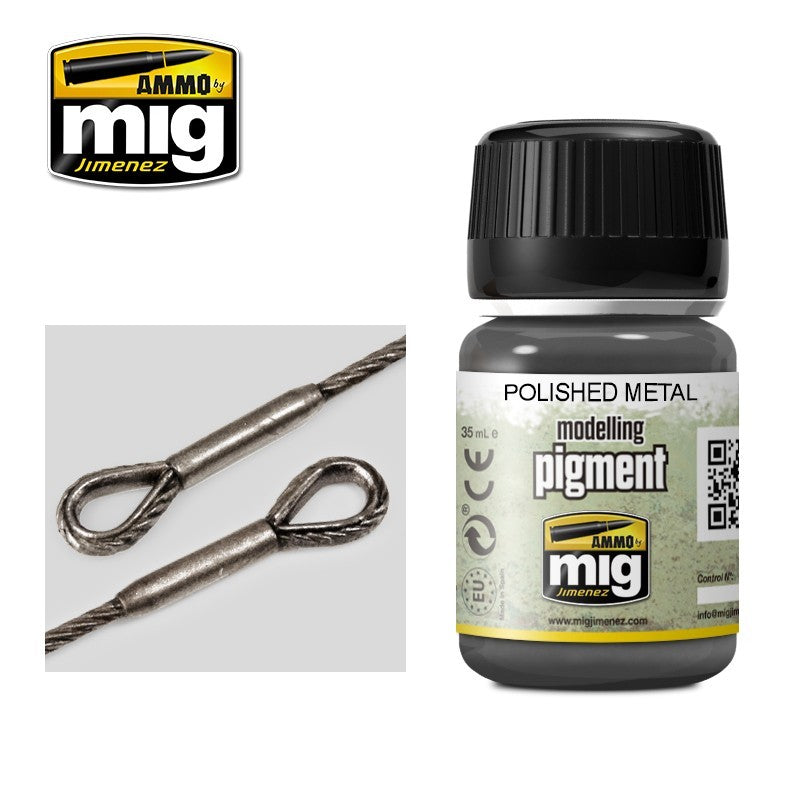 Ammo Mig 3021 POLISHED METAL PIGMENT