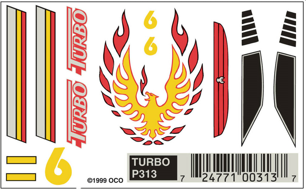 Pine Car 313 Turbo Decal