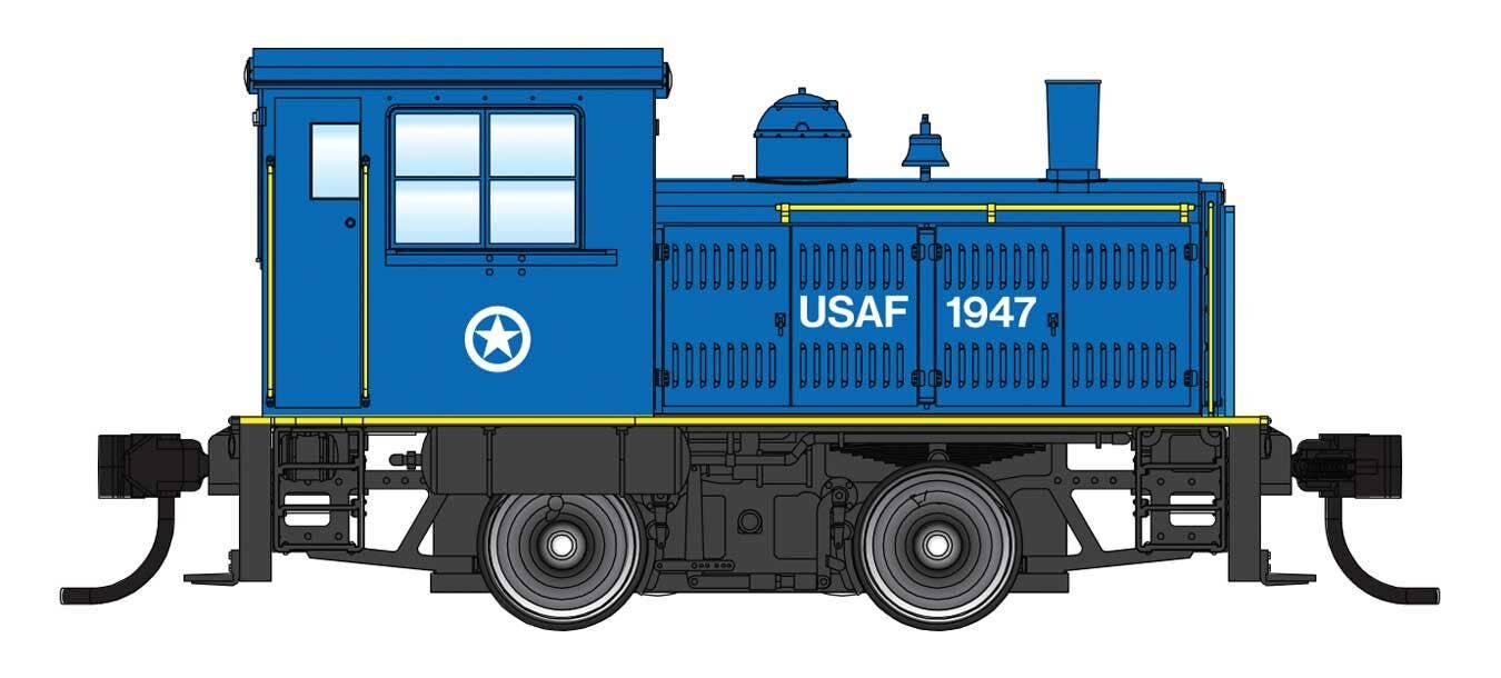 PREORDER Walthers Mainline HO 910-10016 Plymouth ML-8 Industrial Switcher, USAF | 98.98
