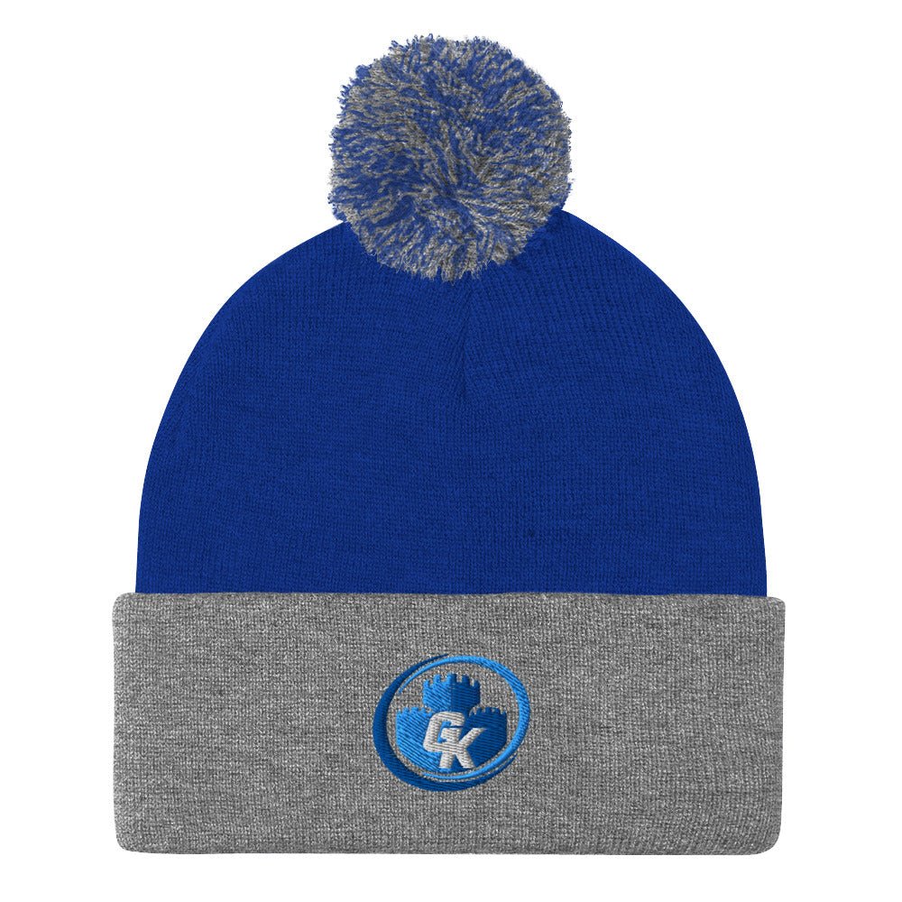 Game Kastle Branded Pom-Pom Beanie