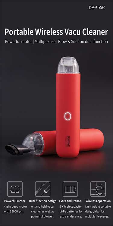 DSPIAE HCV Portable Handheld Vacuum Cleaner