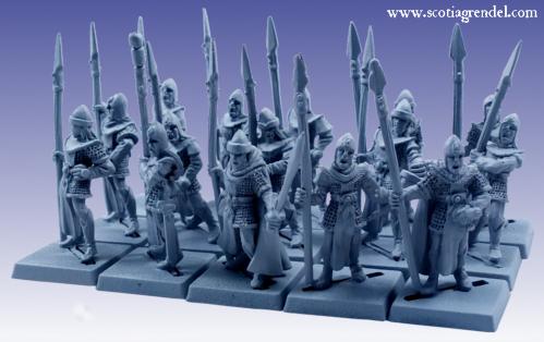 Grendel Metal Figures: Noble Elf Regiment