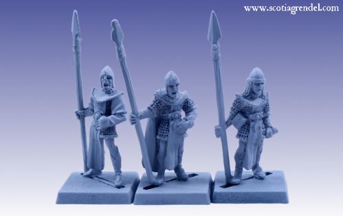 Grendel Metal Figures: Noble Elf Spearmen I