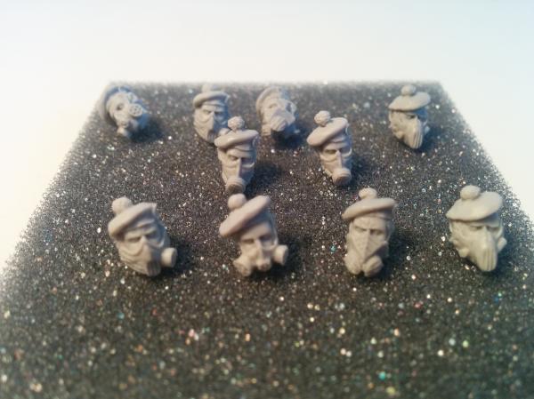 Kromlech Conversion Bitz: Imperial Highlanders Heads in Gasmasks (10)