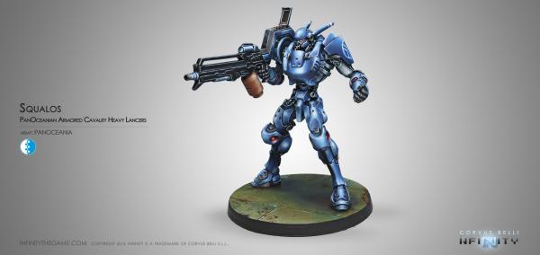 Infinity (#507) PanOceania: Squalo. Armored Heavy Lancers of the Armored Cavalry