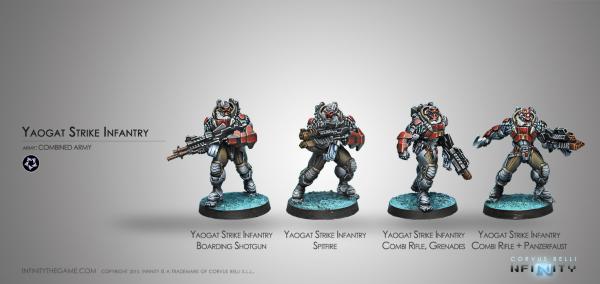 Infinity (#526) Combined Army: Yaogat Strike Infantry [MFG OOP]