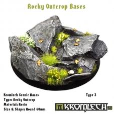 Kromlech Bases: Rocky Outcrop Round 60mm (1) #3