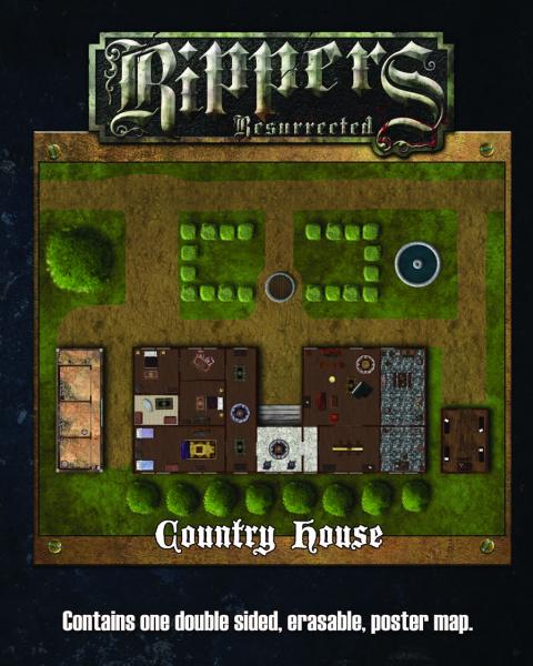 Savage Worlds RPG: Rippers Resurrected Map 1 - Country House