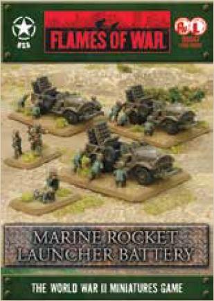 Flames Of War (WWII): (USA) Marine Rocket Launcher Battery (x3) [A6 Box]