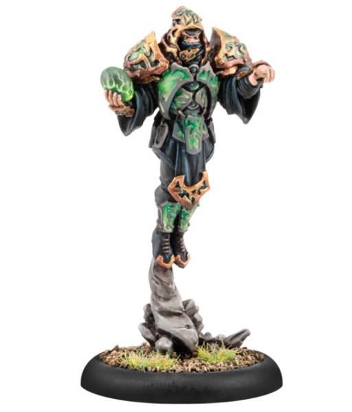 Hordes: (Circle Orboros) Blackclad Stoneshaper, Solo (metal)