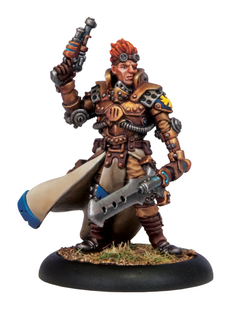Warmachine: (Cygnar) Commander Coleman Stryker (metal resculpt)