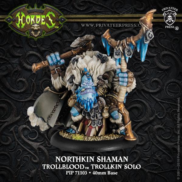Hordes: (Trollbloods) Northkin Shaman (resin/metal)