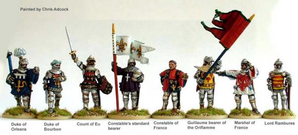 28mm Hundred Years War: (French) Agincourt High Command (Foot)