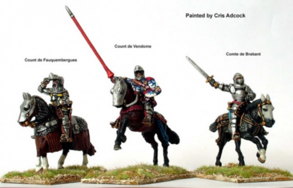28mm Hundred Years War: (French) Agincourt Mounted Command