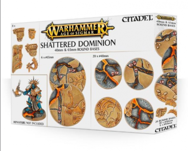 Age of Sigmar: Shattered Dominion 40 & 65mm Round Bases