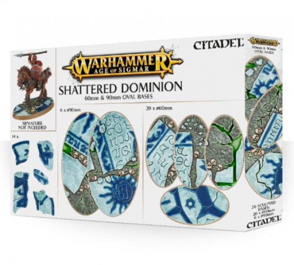 Age of Sigmar: Shattered Dominion 60 & 90mm Oval Bases