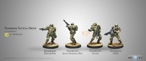 Infinity (#606) Haqqislam: Djanbazan Tactical Group