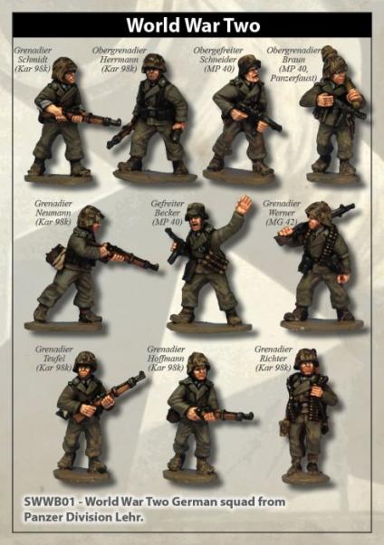 28mm World War II: (German) Panzer Lehr Grenadier Squad (10)