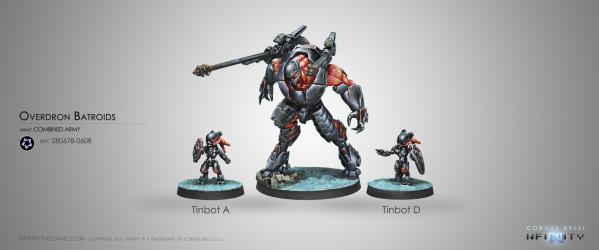 Infinity (#608) Combined Army: Overdron Batroids