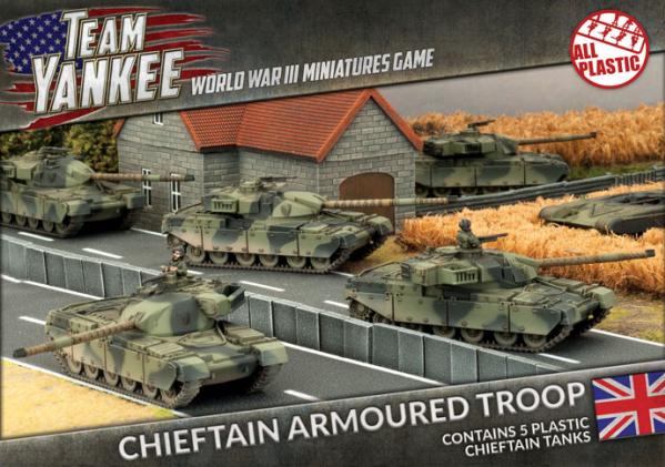 Team Yankee: (British) Chieftan Armoured Troop (Plastic)