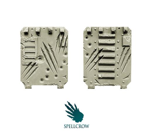 28mm Sci-Fi: (Space Knights) Devastated Door (Light Vehicles)