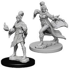 Pathfinder Deep Cuts Unpainted Miniatures: Elf Female Sorcerer