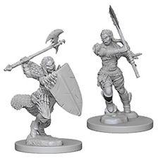 Pathfinder Deep Cuts Unpainted Miniatures: Half-Orc Female Barbarian